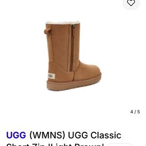 UGG Classic Short Zip Boots in Tan